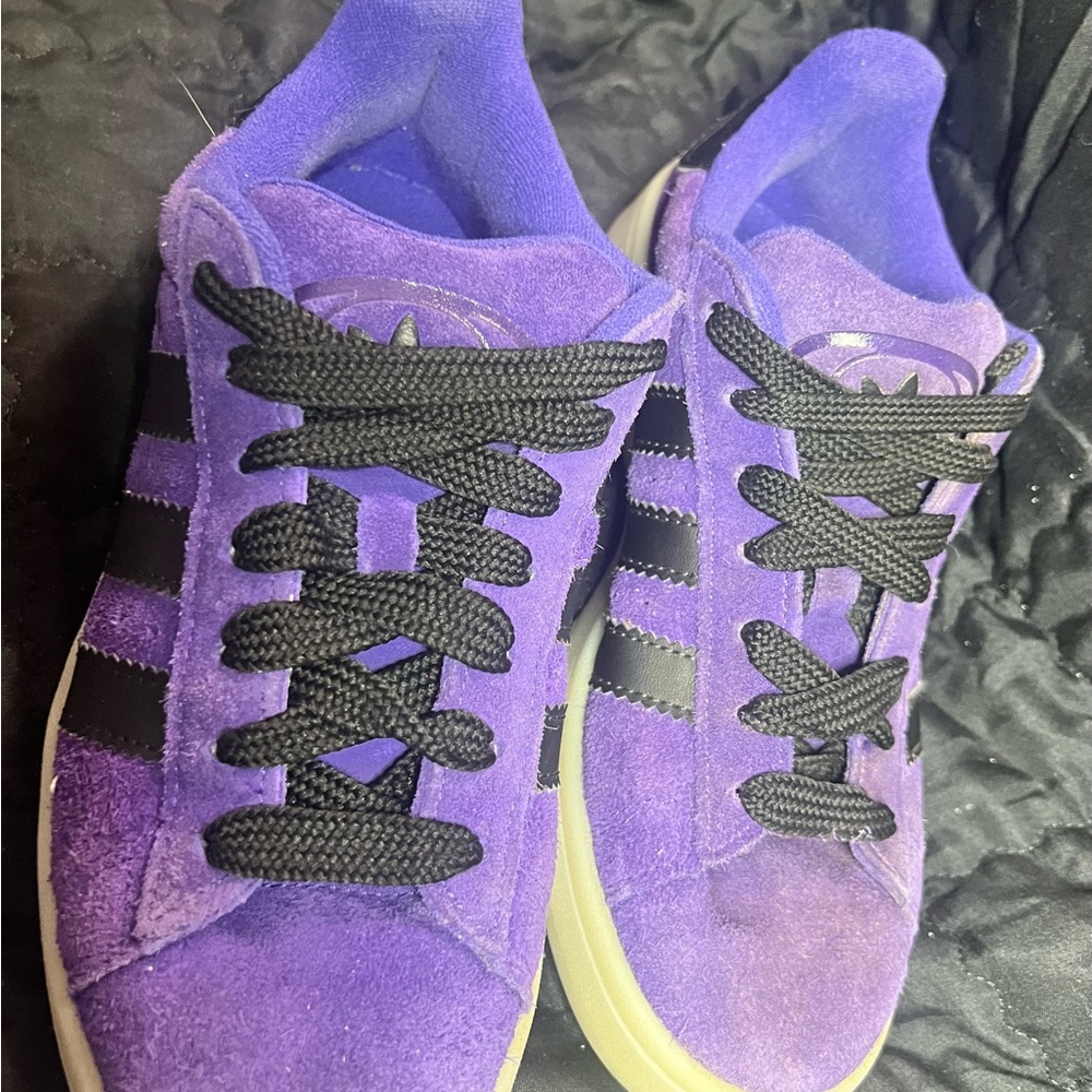 Adidas CAMPUS OOS SHOES Purple Suede Sneakers - Picture 14 of 16
